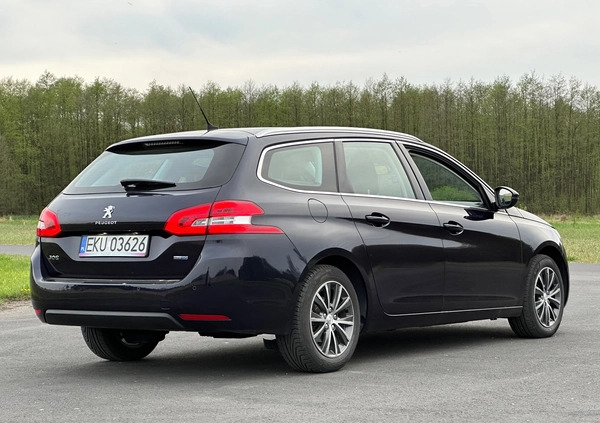 Peugeot 308 cena 39900 przebieg: 206000, rok produkcji 2016 z Kutno małe 106